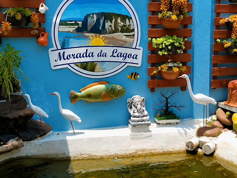 O Laguinho da Morada da Morada da Lagoa — O cantinho que dá nome à pousada, com o jardim em volta